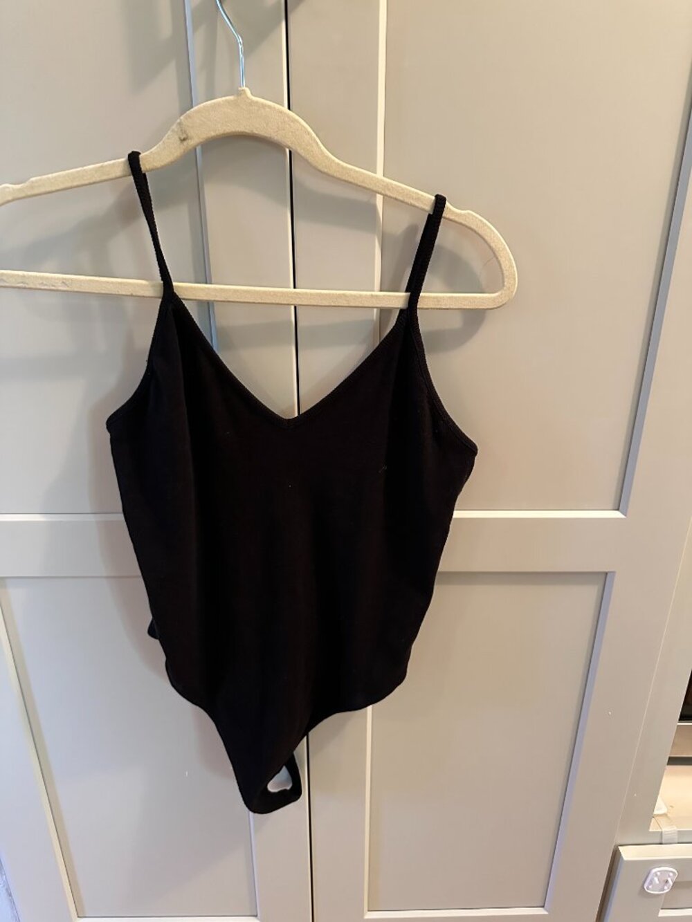 BP Ribbed Black Bodysuit Size M